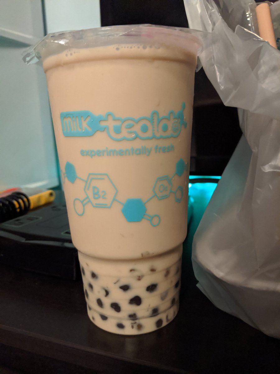  #SIP day 13.7: I love that I live in time and place where I can get boba delivered  shout out to  @UberEats and  @milktealab