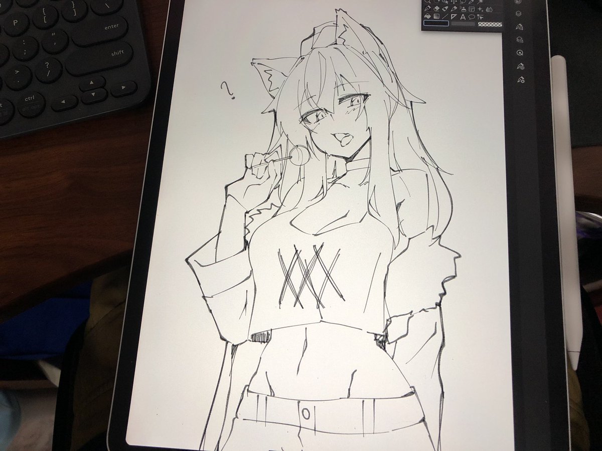 It's been a while not drawing on ipad 