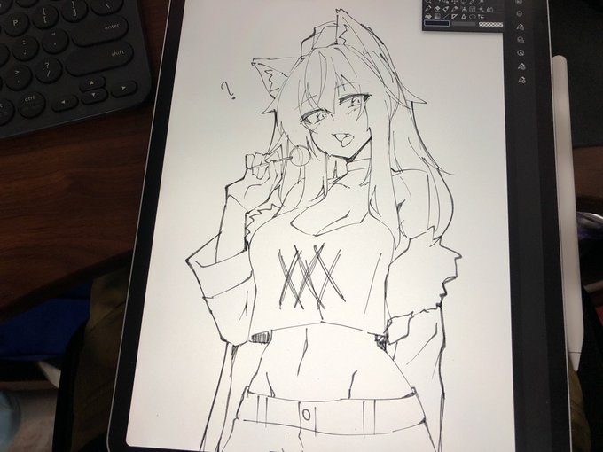 It's been a while not drawing on ipad 