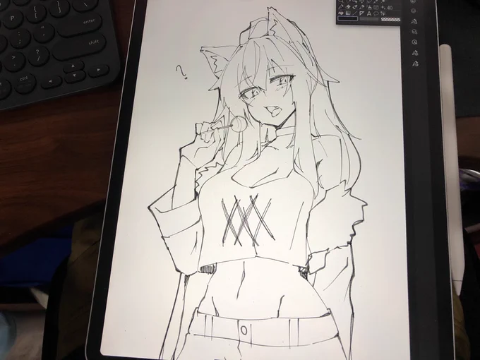 It's been a while not drawing on ipad 