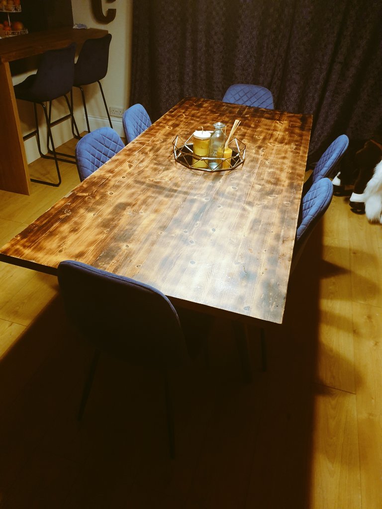 pauldodd_ct's tweet photo. Its amazing what you can achieve  with a little bit of imagination  and a purchase from @CT_Furniture
Solid pine table top recently  purchased from @ct_newcastle . Scorched with heat gun, waxed and industrial  legs added.
#SaveOurSector 
#EveryDayCounts 
#restoredfurniture https://t.co/nKaf41yQHa
