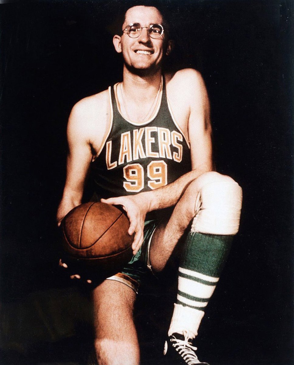 Sports Days Past George Mikan The First Dominant Big Man In Pro Basketball