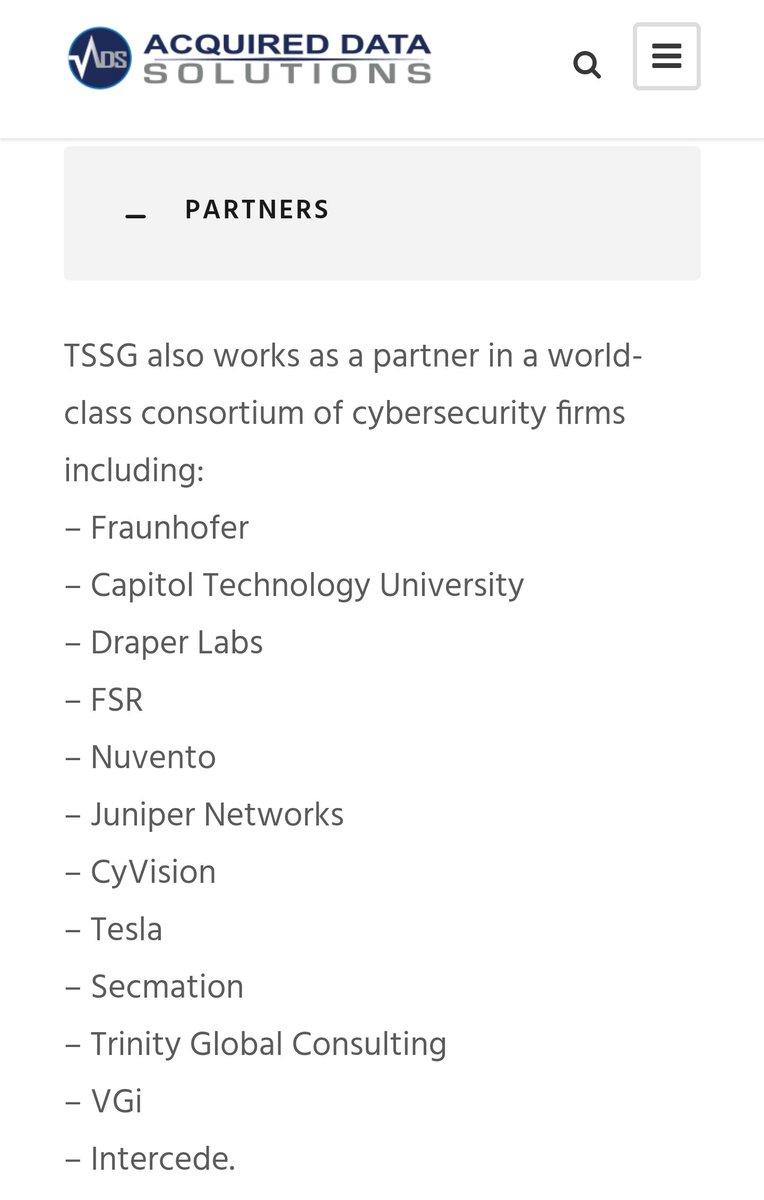  $VISM So Visium Technologies subsidiary Threat Surface Solutions Group (TSSG) is a partnership of premier cybersecurity companies (Acquired Data Solutions, Eagle Network Solutions, & Ramparts Security). They have designed a unique IoT test platform; the Cyber Physical Test Bench