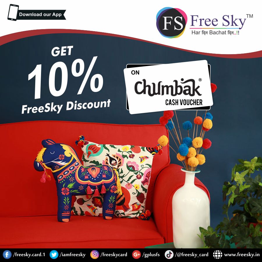 iamfreesky's tweet photo. Make life easier with FreeSky !!
Get 10% FreeSky Discount On Chumbak Cash Voucher...

If You Want The Card Then CALL on 9662496461

#FreeSky #discount #Offers #cashvoucher #lifestyle #love #fashion #fitness #life #cloths #style #accessories #photography #like #StayHomeStaySafe https://t.co/1eHk4BLsWX