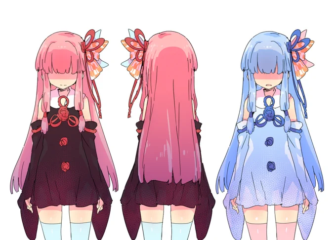 久しぶりに動画用のフォルダ漁ってたらメイカソンの時の没ラフとか姉妹のうつむき立ち絵とか出てきた、配布してる姉妹立ち絵のおまけふぉるだとかにつっこんだら需要あるかな? 