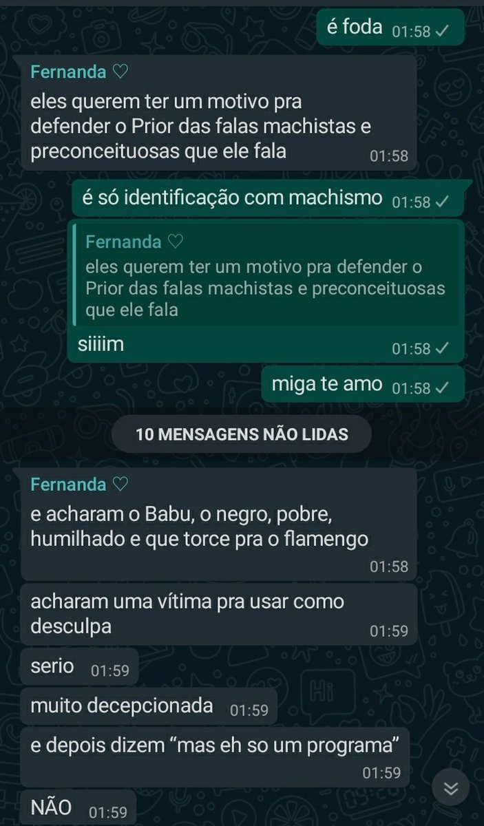 Convivendo4's tweet photo. essa com certeza foi uma das explanações mais reais e complexas que vi na minha vida, estão usando uma pessoa pra beneficiar outra, que possamos pensar bem nesse momento #ForaPrior #FORAPRIOR #BBB20 #FicaManu #FICAMANU @manugavassi https://t.co/jEl1zkwG5s