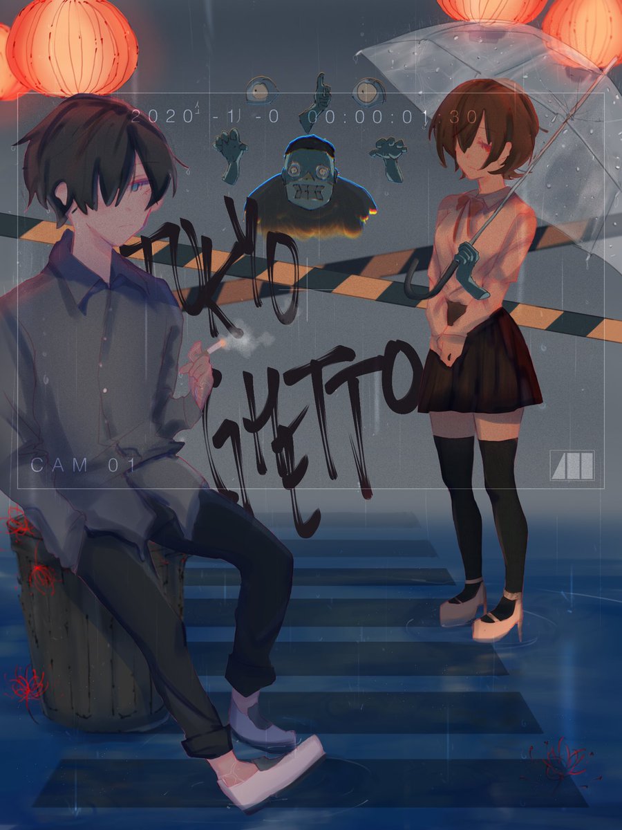 mikuream_'s tweet photo. Fan art of Tokyo Ghetto by Eve !! Definitely my favorite song of his https://t.co/lAIA7gJ2ix