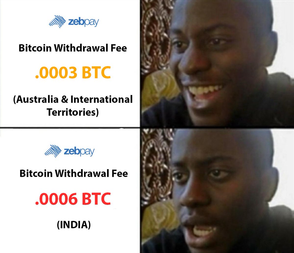 cryptoady's tweet photo. Zebpay is always on another level 😆 https://t.co/pxHcjawjxf