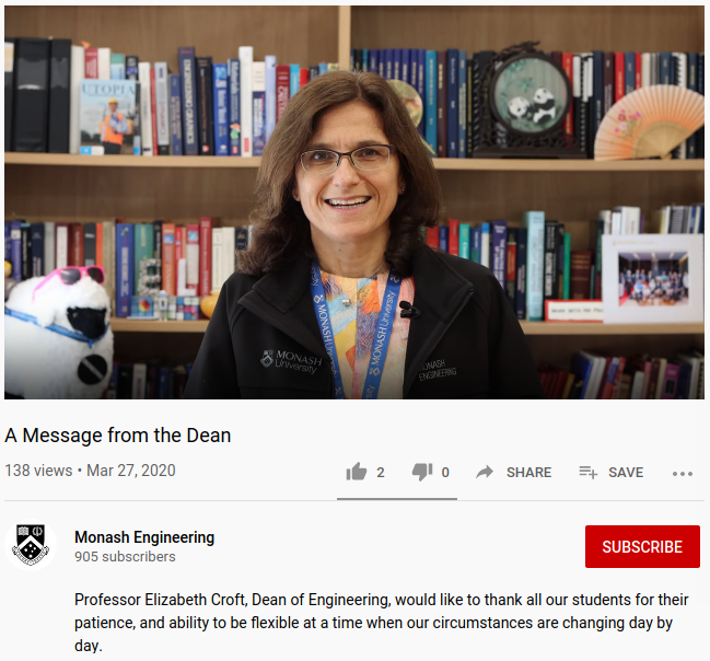 SirJohnTheSheep's tweet photo. Dean @ecroft and I are here to help @monashengineers students with online study skills, keeping fit and healthy, and maintaining social connections as we all reorient ourselves to the new reality under #COVID19. 

Have a good week everyone! https://t.co/JSa0yzKs0k
