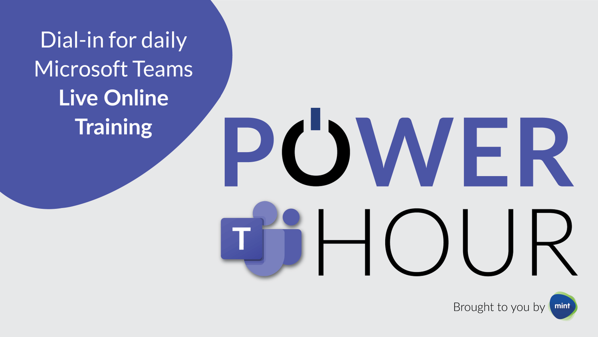 MintGroupZA's tweet photo. Join us for #MSTeams PowerHour sessions, hosted daily starting 31 March. The sessions are free and accessible to anyone, simply follow the link here to access the broadcasts: https://t.co/7vc0kc1UY7 @MicrosoftTeams #microsoftteams @MicrosoftSA https://t.co/pgwVQxVBMe