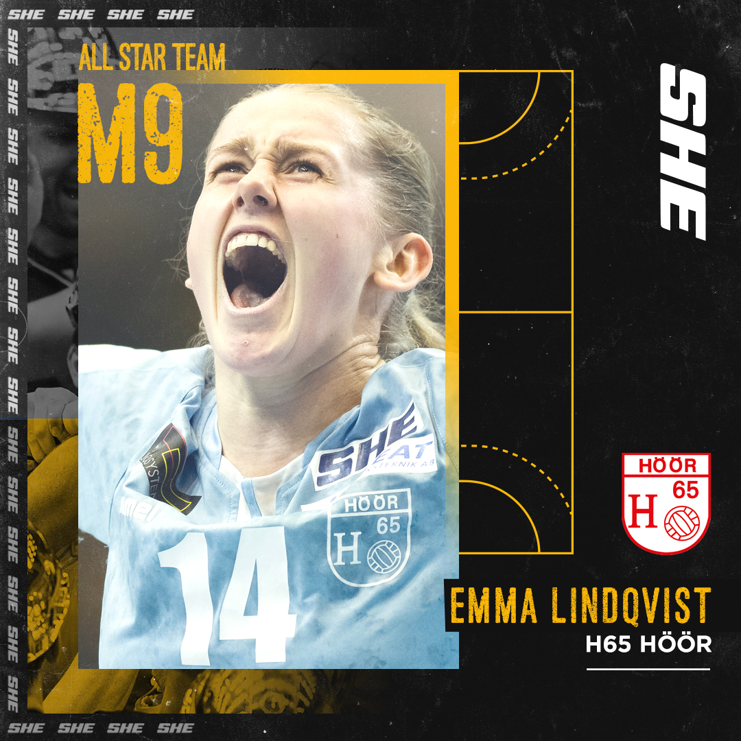 HBL_dam's tweet photo. Landslagsspelaren Emma Lindqvist, @H65Hoor, har av tränar- och mediajuryn röstats fram till säsongens bästa mittnia i SHE. 

"Det är otroligt kul och ett besked på att man har gjort något bra”, säger hon. 

Läs mer: https://t.co/uuIf5PNl7U https://t.co/78B5XtU4Xb