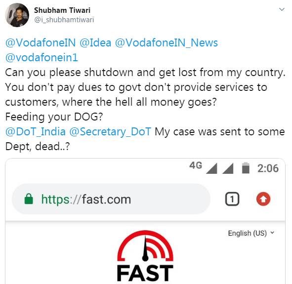i_shubhamtiwari's tweet photo. @VodafoneIN #usless #worthless #serviceless #pathetic https://t.co/FFkikIoequ