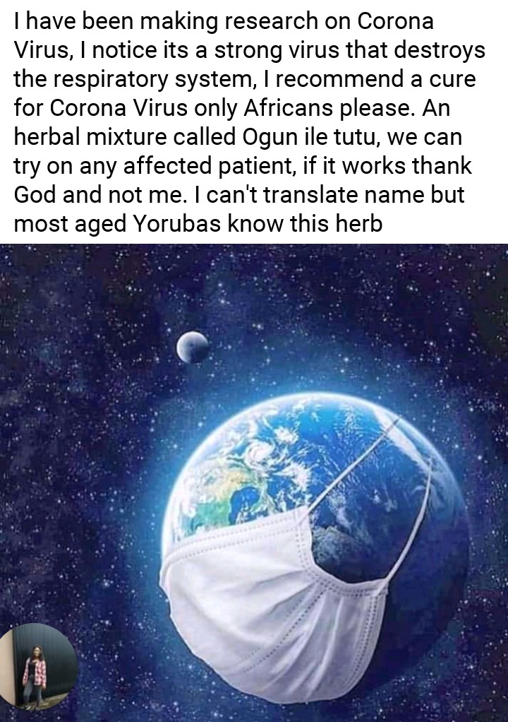 fubtrix's tweet image. Safe the World, create new ideas to fight Corona Virus