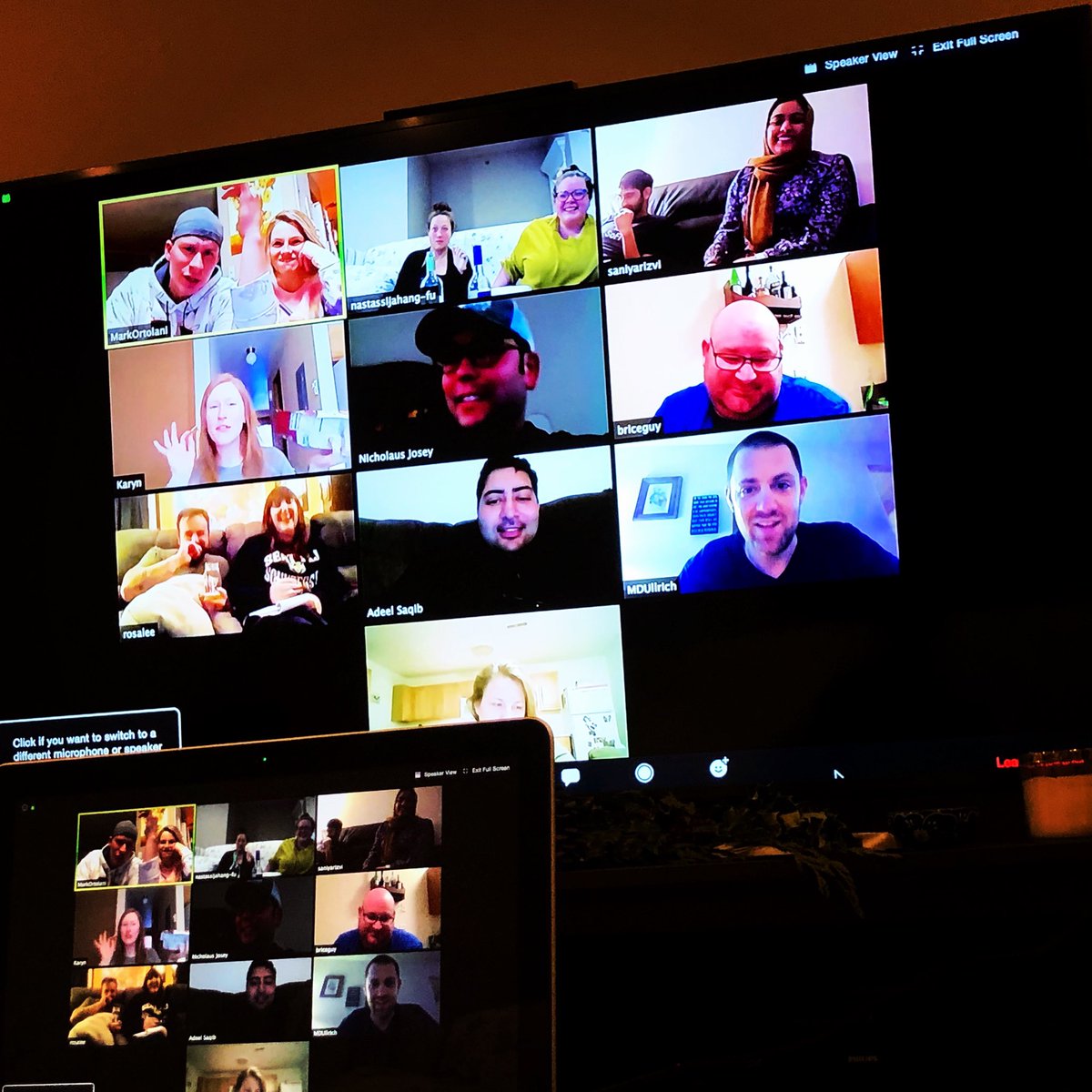 GenesysEM's tweet photo. Even during quarantine, our residents find time to fellowship and have their remotely Friday night wine and sushi!! https://t.co/VT6zlv2nYX