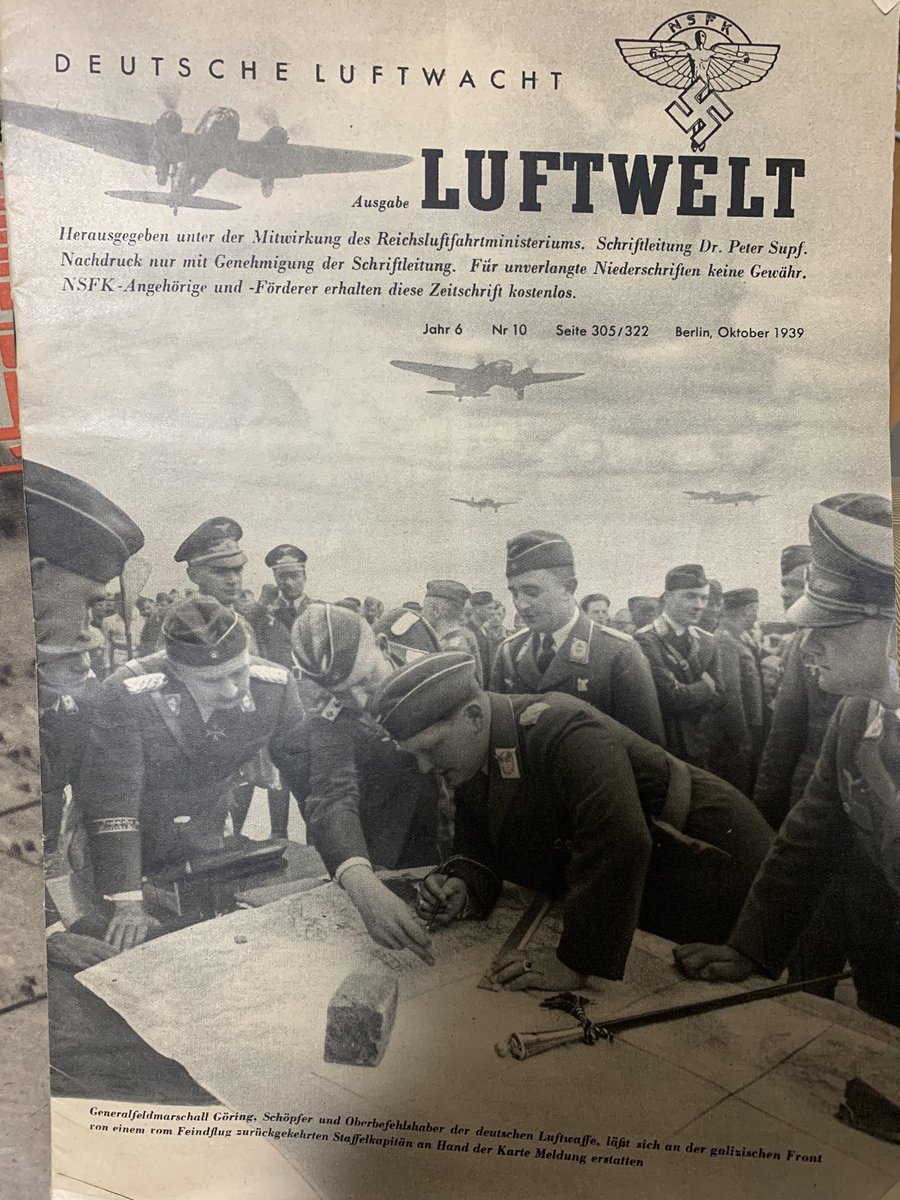 1939年のドイツの空軍雑誌Luftweltに載ってる自転車兵 