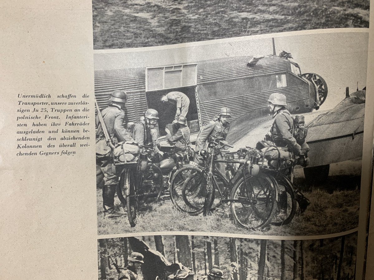 1939年のドイツの空軍雑誌Luftweltに載ってる自転車兵 