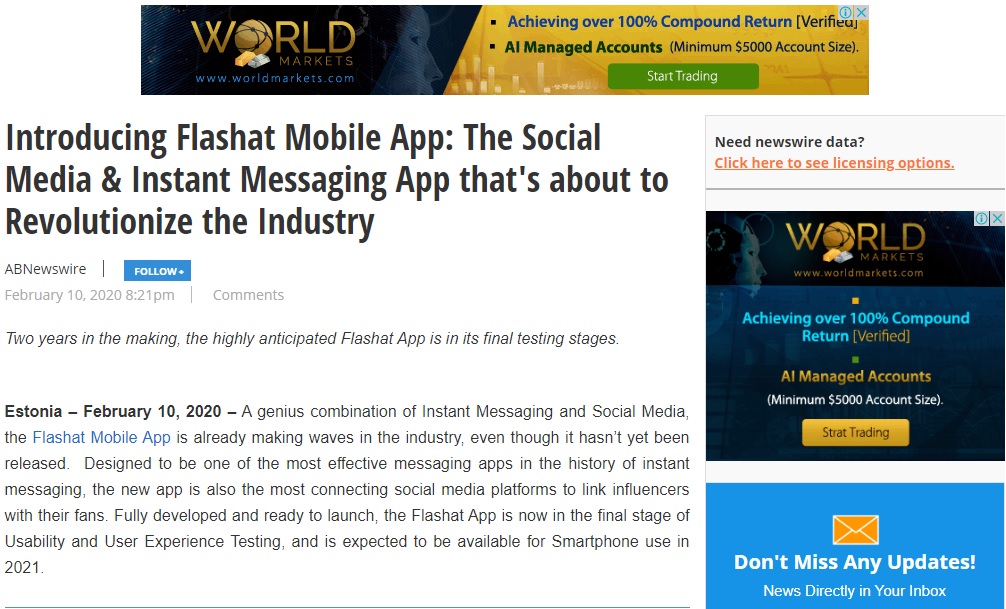FlashatFilipino's tweet photo. Flashat: Ang Social Media at Messaging App na Makakapagpaangat ng Ating Kinagisnang Pakikipagkomunikasyon
#flashat #flashat_app
#Pilipinas #Trending #MobileApps2020
https://t.co/U1lebxjppR https://t.co/pj9D2Me4uD
