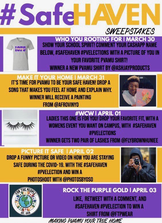 KBrechelle's tweet image. Welcome to the #SafeHAVEN
Greetings I’m Erin Haven, I’m running for your Miss Senior. My platform is Safe Haven making PVAMU YOUR TRUE HOME. This is our home away from home let keep it Safe, because PVAMU IS our SAFE HAVEN! 
#SafeHAVEN 
#PVElection