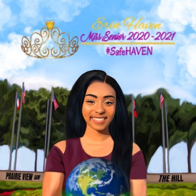 KBrechelle's tweet image. Welcome to the #SafeHAVEN
Greetings I’m Erin Haven, I’m running for your Miss Senior. My platform is Safe Haven making PVAMU YOUR TRUE HOME. This is our home away from home let keep it Safe, because PVAMU IS our SAFE HAVEN! 
#SafeHAVEN 
#PVElection