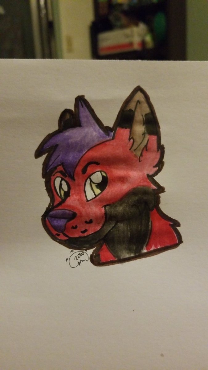 gamerfox5000's tweet photo. Did a little water color headshot. Thinking about selling these for $5.  anyone interested? #commissionsopen #selling #ForSale #furry #furryart #furryfandom #Furryartist https://t.co/Hw14RK9Mlu