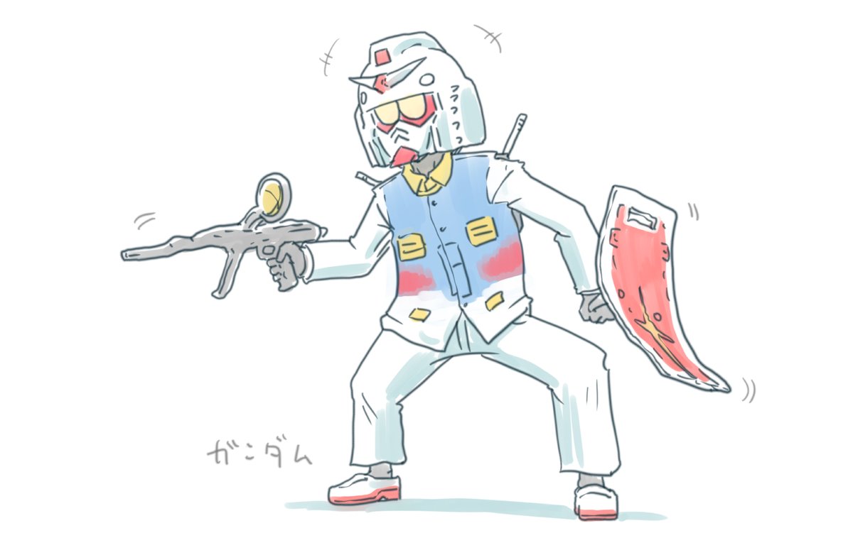 RX-78-2(ガンダム) 「ガンダムガンダムー 」|にーやんのイラスト