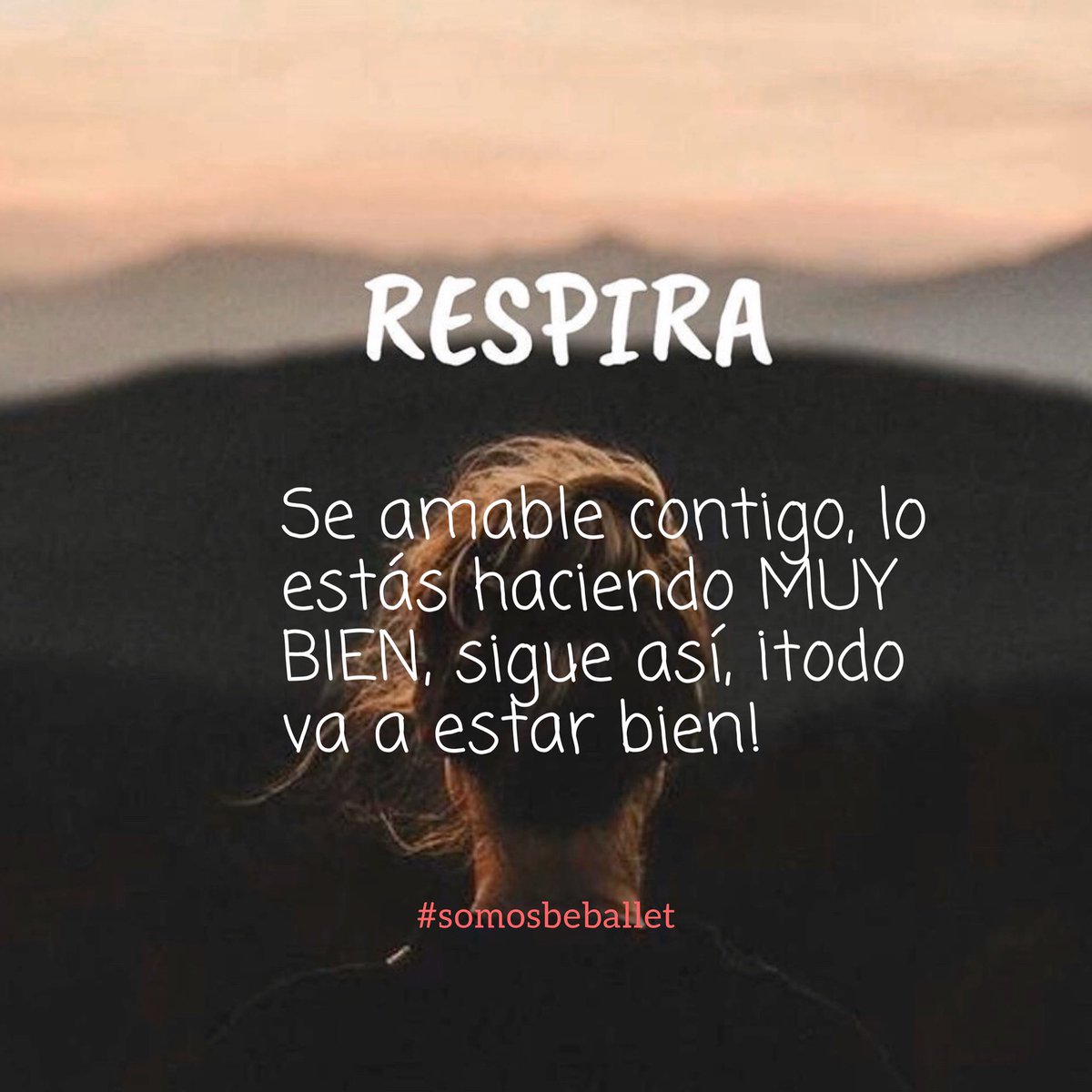 BeBalletMx's tweet photo. Sigue así, manten la calma y no seas tan exigente contigo mismo. Medita, canta, baila, sonríe...esto va a pasar, afírmalo ¡todo va a estar bien!
Buenas noches
#beballet #somosbeballet #beballetmx #keepcalm #stayfocused #relax #keepgoing https://t.co/b4bmTFJqPl