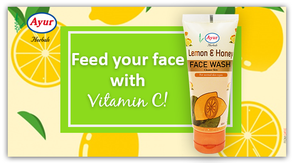 ayur lemon and honey face wash