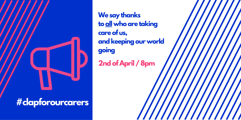Help with organizing this moment of gratitude every week and to a bigger group of keyworkers. Busy with a new website and posters but for now THANKS &amp; please help us to spread the word (..again, and again)
#clapforourcarers