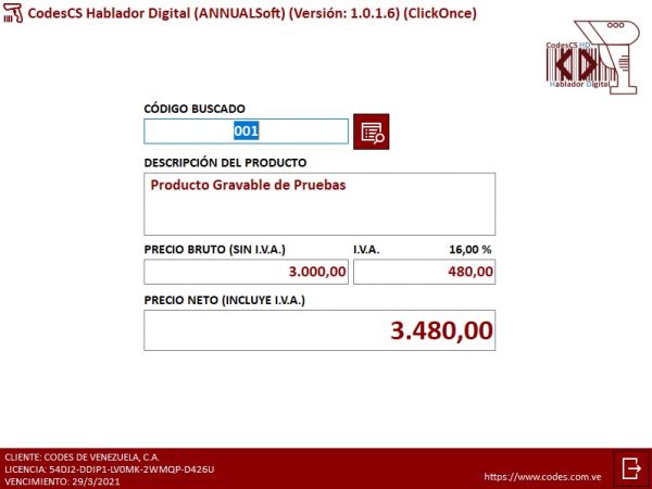 codesCS's tweet photo. Dile adios a las etiquetas de papel con #CodesCS Hablador Digital para #AnnualSoft. Para saber más visitamos en https://t.co/jCLb0vMFaw #Venezuela #Uruguay #Saint #Latinoanerica https://t.co/zdJPujJwfH