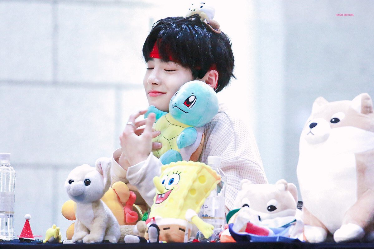 - day 89☆ oh to be a squirtle plushie cradled by jeongin