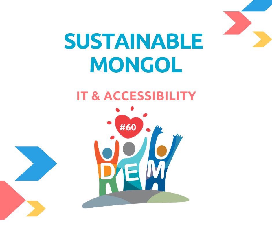 sustainmongolia's tweet photo. Шинэ дугаар: #60 Мэдээлэл технологийн хүртээмжтэй байдлыг нэмэгдүүлэх нь, Хараагүй хүмүүсийн инноваци технологийн төв @tsengeltech, Бидний Дэм ТББ залуус хамтран компьютерын үйлдэл, дэлгэцийг Монгол хэл дээр унших болон Брайль үсгээр хөрвүүлэгч програмын ажилд хамтран ажиллав https://t.co/cgw5ZvH518