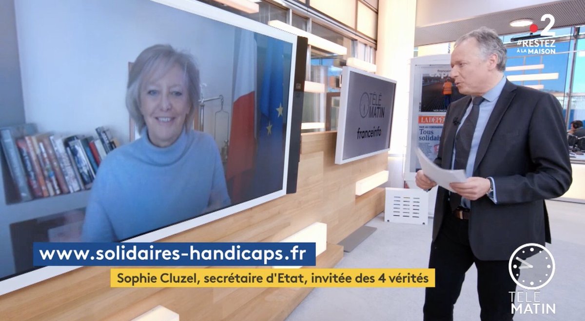 CNCPH_fr's tweet photo. Annoncée par @s_cluzel @handicap_gouv sur @telematin : l'ouverture au public mardi 31 mars (demain !) de la plateforme https://t.co/BNvVdMflOB pour trouver des solutions adaptées aux handicaps face au Covid-19 grâce à des initiatives solidaires recensées par @CNCPH_fr &amp; @ANCREAI1 https://t.co/BW79Z6gEJS