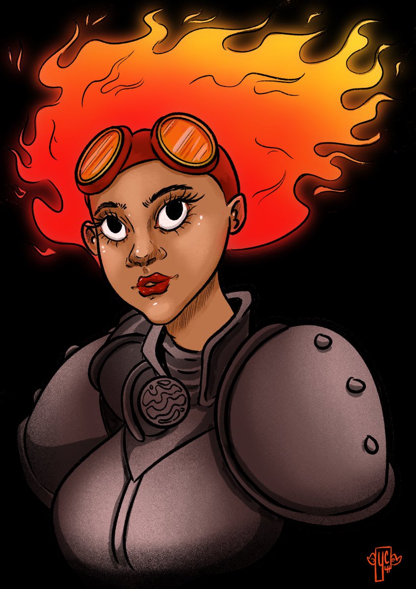 1LandHand's tweet photo. Quick #MagicTheGathering #chandra sketch cuz gotta keep doing anything right now https://t.co/hAmMkyGn2N