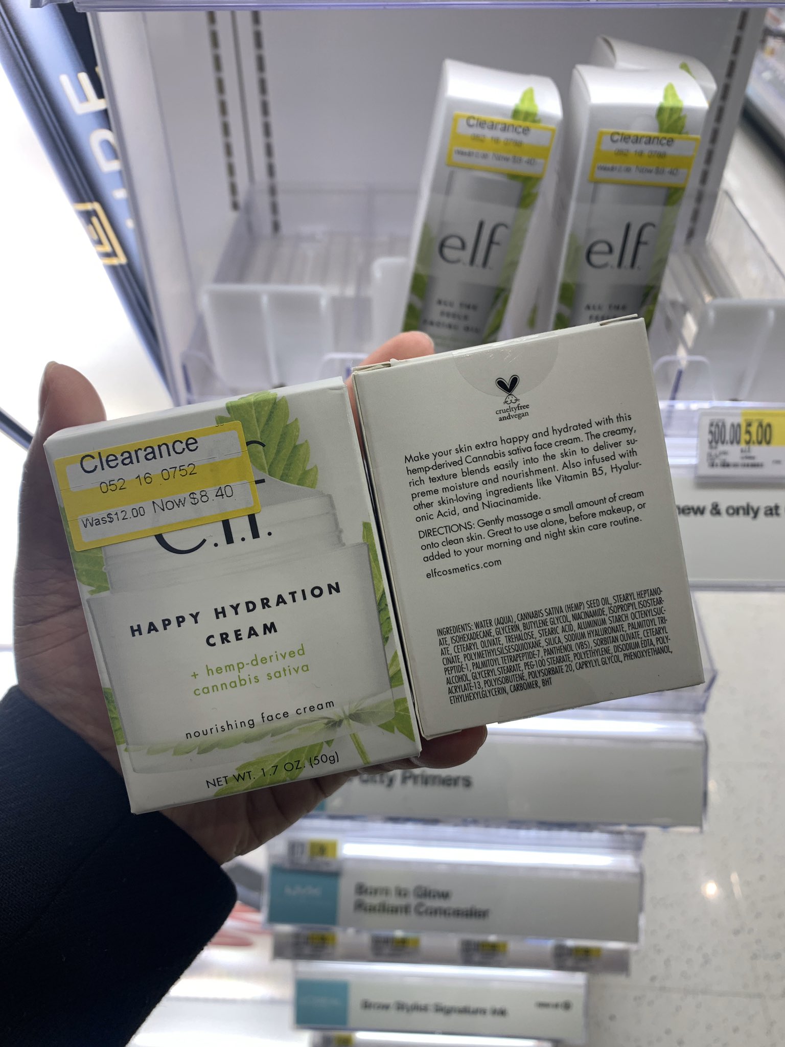 target elf happy hydration cream