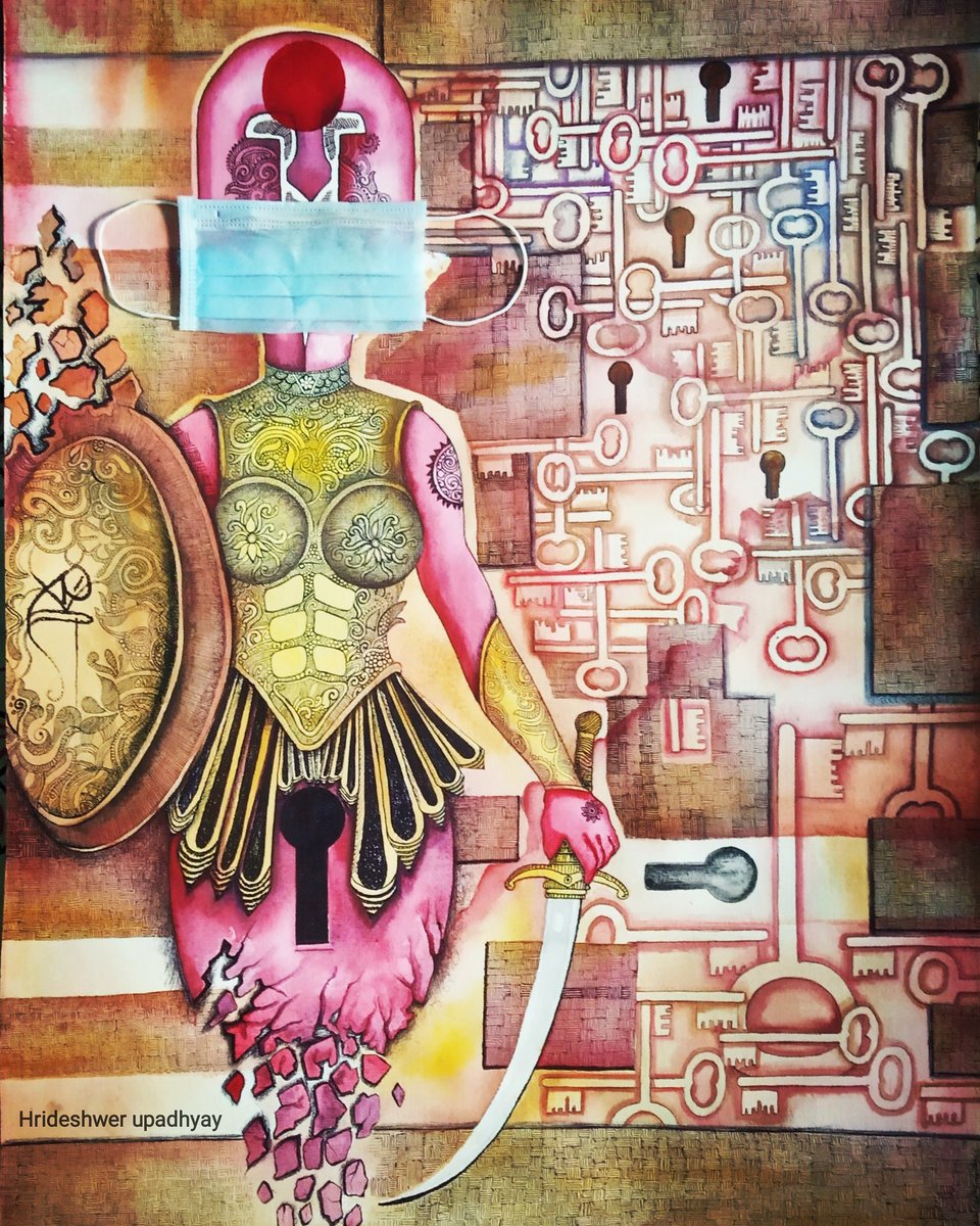 hrideshwer's tweet photo. #covid19 #Lockdown21 #coronavirus #PMModiOnCorona #artistoninstagram #artistontwitter https://t.co/l9f1RAGIIi