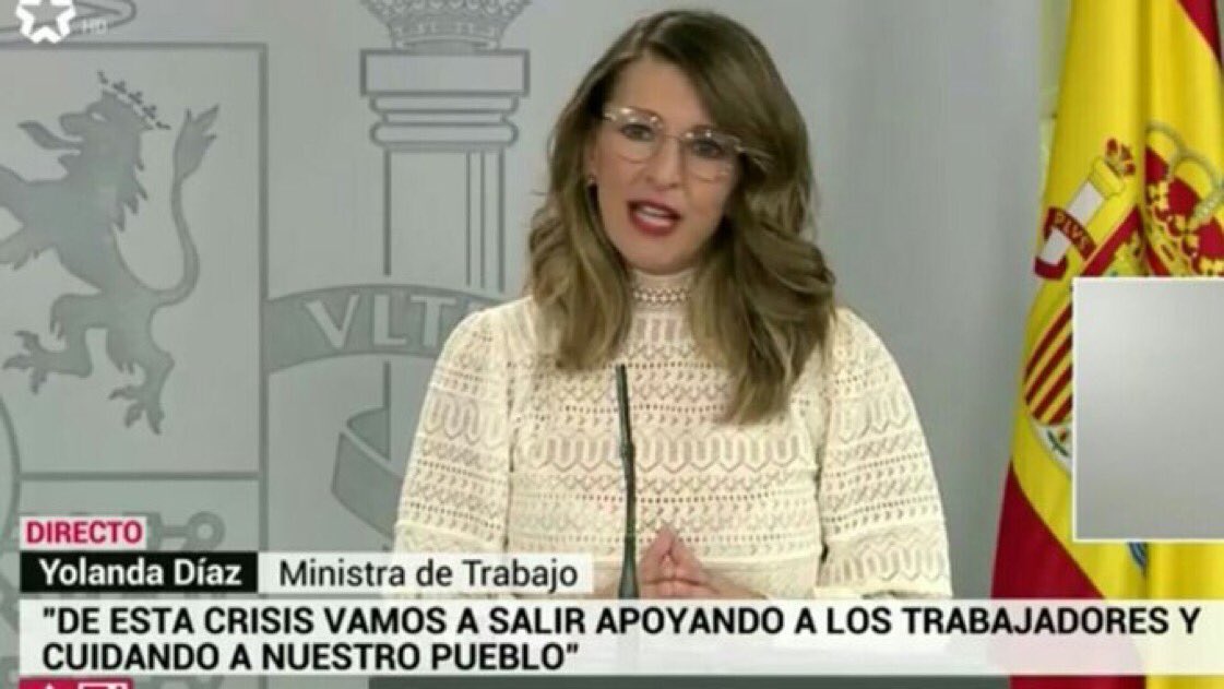 La ministra de Trabajo se equivoca al referirse a (nosotros) los trabajadores y (ellos) los empresarios. En las últimas semanas se está faltando al respeto a millones de Españoles que levantan el país cada día. Aquí no hay buenos y malos...#Covid_19 RDLey10/2020