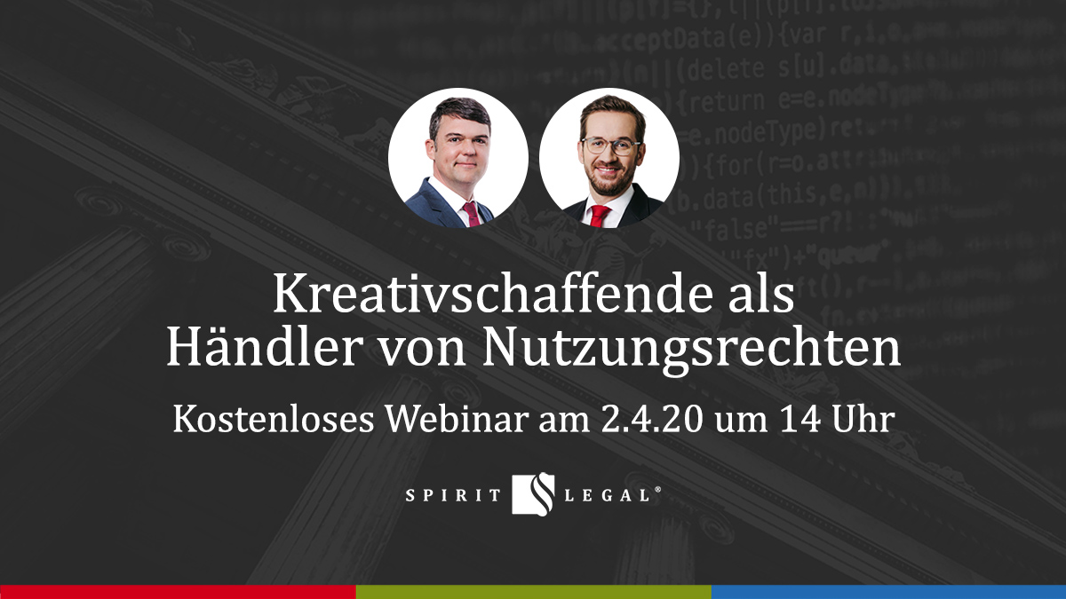 spiritlegal's tweet photo. Im kostenlosen Webinar führen die Rechtsanwälte @JonasKahl und Thomas Busch aus, welche Ansprüche Fotograf*en im Falle von Contentklau durch Dritte zustehen und wie sich die H��he des Schadensersatzes in diesen Fällen berechnet: https://t.co/v0TMQDLAqe https://t.co/4E38ArRJTN