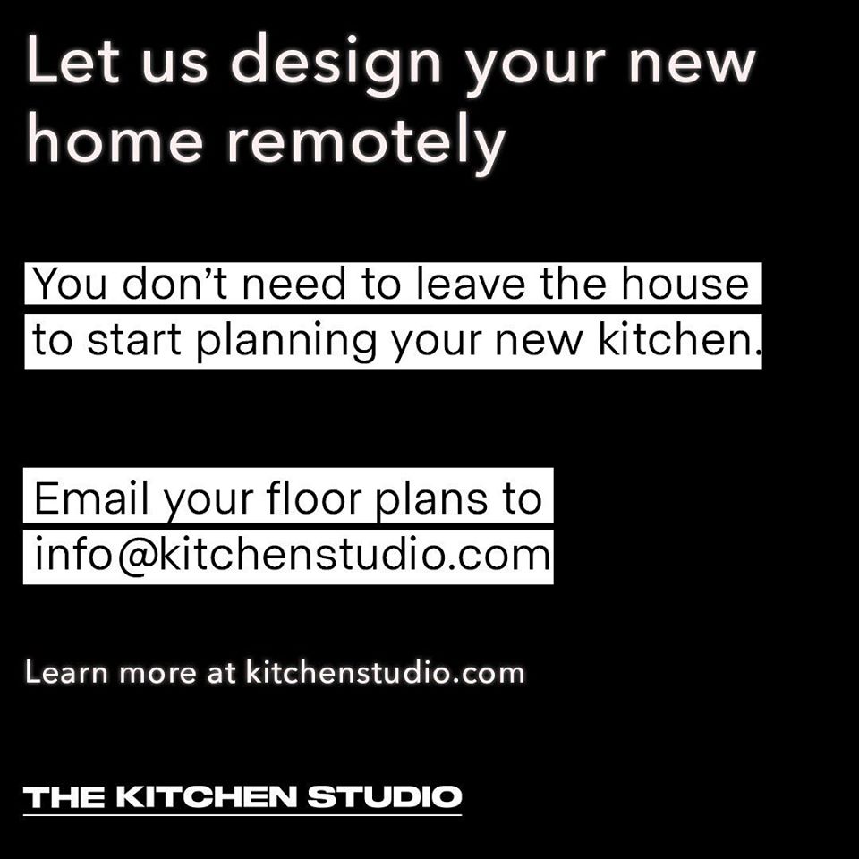 Lockdown? No problem! Send your floor plans to info@kitchenstudio.com.
