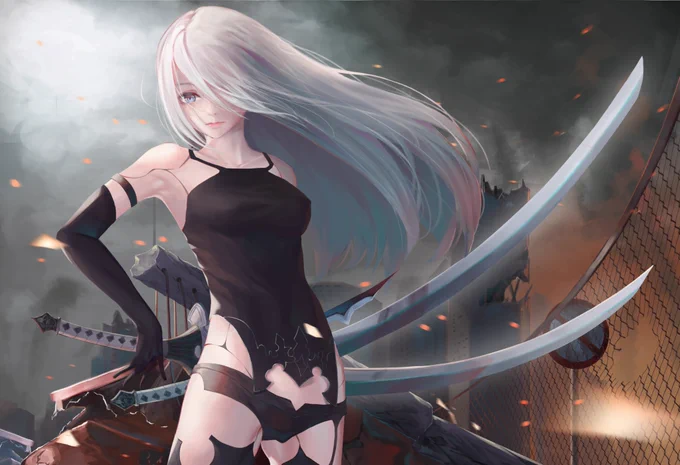 厚塗り練習

#NieR 
#ニーア 