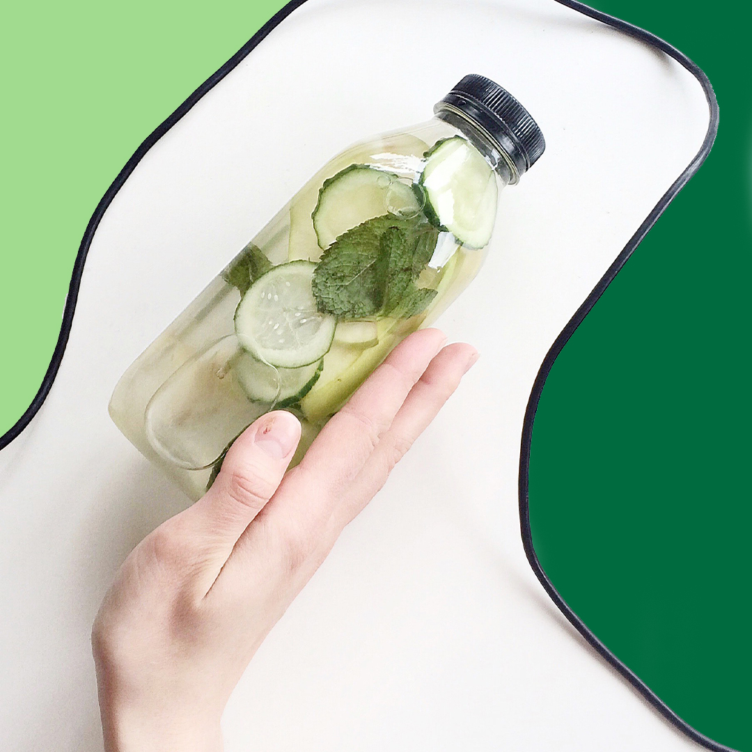 Add a refreshing twist to your daily water intake🥒⁠
⁠
This tasty superfood infusion is packed with antioxidants, vitamin B and potassium, great for maintaining a healthy body and mind.⁠