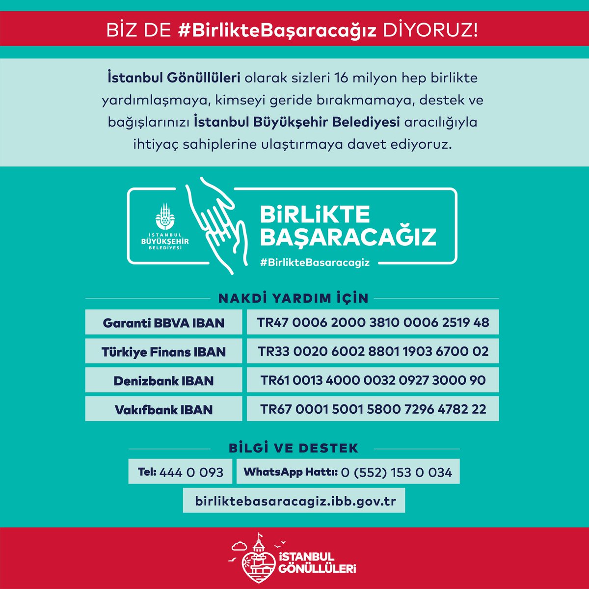 istanbul gonulluleri on twitter biz de birliktebasaracagiz diyoruz istanbul gonulluleri olarak sizleri istanbul buyuksehir belediyesi nin baslattigi bu yardim kampanyasina destek olmaya davet ediyoruz https t co rxamvucqlm ekrem imamoglu