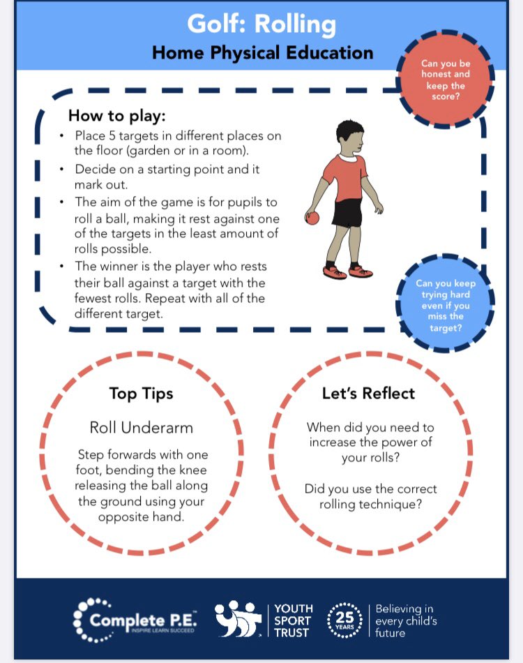 BYASportandPE's tweet photo. Home learning PE you could do with siblings or parents! 😊💪🏻🎾🎯 #keepactive https://t.co/OsjwKp1w3t