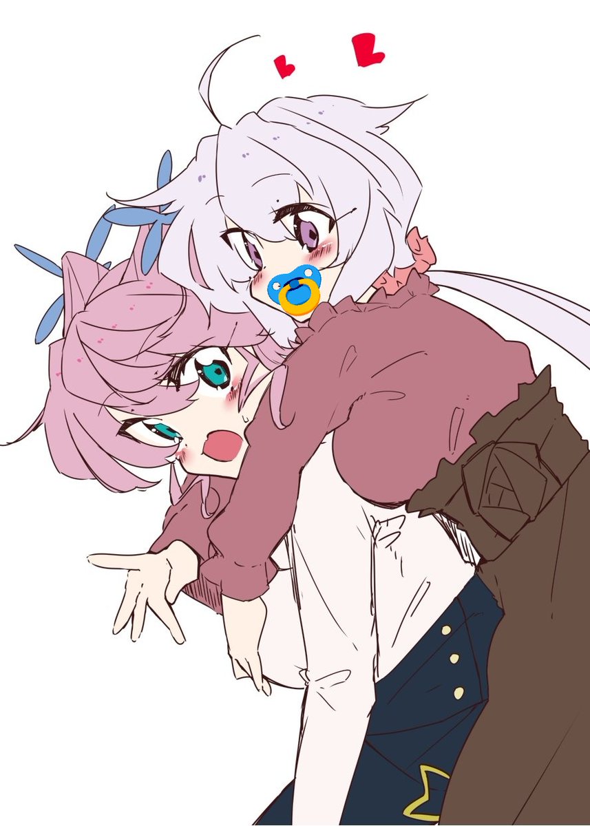 おおきい赤ちゃん シンフォギア咥えおしゃぶり感謝祭 独楽キツネのイラスト