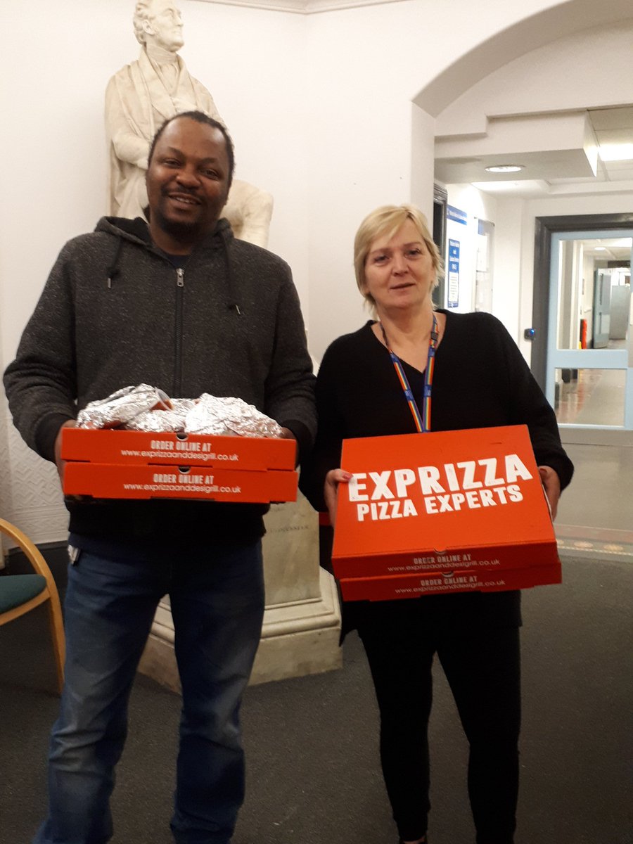 exprizza's tweet photo. @OxfordHealthNHS @OUHospitals Just a few pics to show our appreciation of free pizza from @exprizza towards the NHS staff working under difficult times. We hope to be delivering to other NHS services and apologise if we miss anyone. https://t.co/y9MJXffVSO