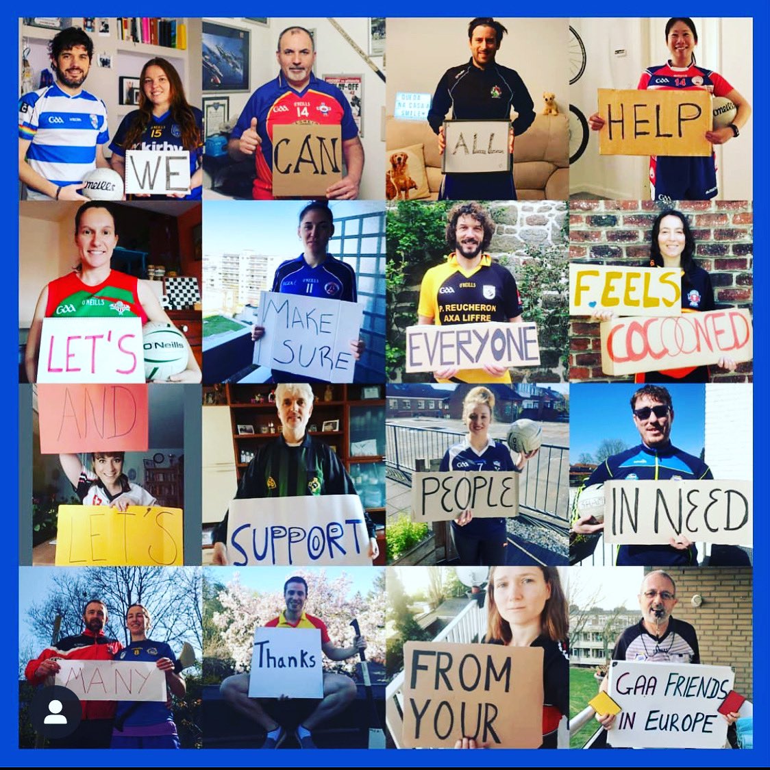 The world of European GAA showing solidarity and support for one another. We are here to listen. Always. #bettertogether #GAA #gaelicfootball #gaelicfootballeurope #wherewebelong
