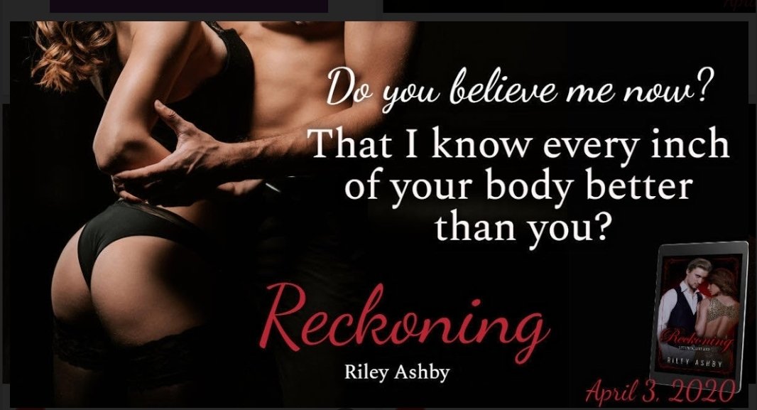 eabookblog's tweet photo. We’re on tour with Reckoning by @_rileyashby!
A new Dark Romance with a hero you'll love to hate...
Preorder your copy today: https://t.co/nlHFxOKTO6 https://t.co/7v4etZ3lbw