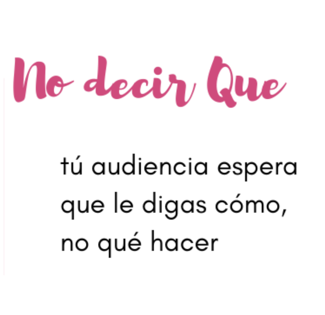 ✔️Cuidado con el...
➡️tienes que
➡️tienes que 
➡️tienes que 
y no explicar como tienes que hacerlo.....🤦‍♀️🤦‍♀️🤦‍♀️🤦‍♀️

¿Sabes a lo que me refiero?

#marketingdecontenidos #blogmarketing #clubdemarketingglobal  #consultoria #imagen #comunicación