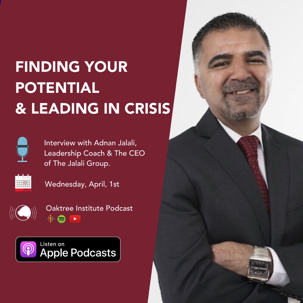 OTInstitute's tweet image. New podcast interview with Adnan Jalali this Wednesday InshaAllah! 

Subscribe to our podcast! 

Apple: bitly.com/oaktree-podcas…
Android: bitly.com/oaktree-podcas…