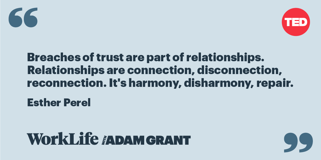 AshirvadLobo's tweet photo. RT @AdamMGrant: Trust is breached when expectations aren't met. It's betrayed when expectations are voided, as if a commitment never existed. Repair starts with taking responsibility for the impact of our actions and making a commitment to change #WorkLi… https://t.co/YcsYkoYBVa