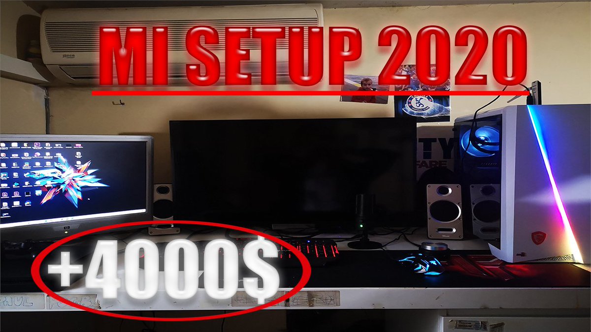 vaycal27's tweet photo. MI SETUP 2020 VALORADO EN MÁS DE 4000$ SETUP GAMING YOUTUBER 🔥🔥

Vídeo aquí 👉 https://t.co/znKlUxRawb

#setup #GamingNews #gamingchannel #gamingpc #YouTuber #YouTube #setuploko https://t.co/N6MSEON9vQ